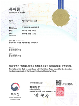 Certificate of Patent (Biopsy Brushes)